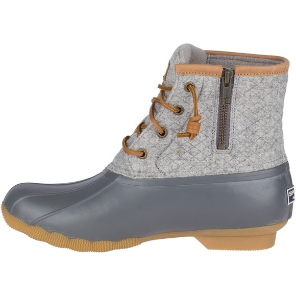 Sperry Women's Gray and Tan Duck Boots - Picture 1 of 7